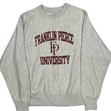 Reverse Weave Champion Franklin Pierce University Sweatshirt - Small Gray Cotton