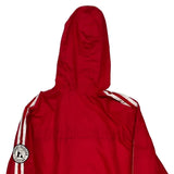 Tommy Hilfiger Logo On Chest And Sleeve Tommy Hilfiger Striped Jacket - Large Red Polyester
