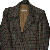 Aquascutum Checked Blazer - Large Multicoloured Wool