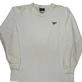 Reebok Long Sleeve T-Shirt - XL White Cotton