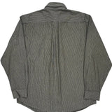 Tommy Hilfiger Striped Shirt - Large Gray Cotton