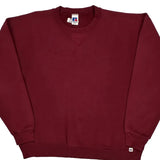 Made In USA Russell Athletic Sweatshirt - XL Burgundy Cotton