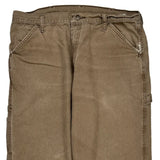 Unbranded Double Knee Carpenter Trousers - 34W 30L Brown Cotton