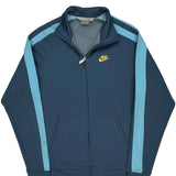 Nike Track Jacket - Medium Blue Polyester
