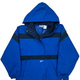 Reebok Windbreaker - Small Blue Polyester