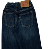 Age 7-8 Levis Slim Jeans - Small Dark Wash Cotton