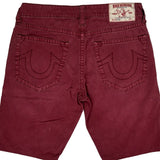 True Religion Denim Shorts - 34W 11L Red Cotton