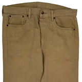 501 Levis Trousers - 35W 30L Beige Cotton