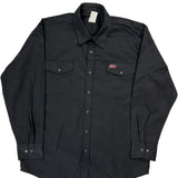 Dickies Shirt - Large Black Polyester Blend