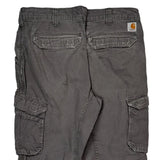 Carhartt Cargo Pants - 34W 32L Gray Cotton