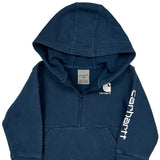 Age 2 Carhartt Hoodie - 3XS Blue Cotton