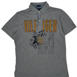 Tommy Hilfiger Polo Shirt - Small Gray Cotton