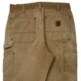 Carhartt Double Knee Carpenter Pants - 31W 32L Beige Cotton