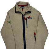 Instacart Team Patagonia Fleece Jacket - Small Beige Polyester