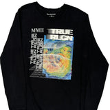 Mmii True Religion Graphic Long Sleeve T-Shirt - Large Black Cotton