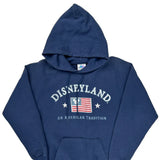 An American Tradition Disney Graphic Hoodie - Medium Blue Cotton