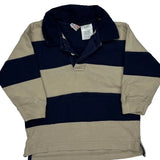 Age 24 Months Mc Kids Striped Rugby Shirt - XS Beige Cotton