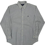 Yarmouth Ralph Lauren Checked Shirt - Medium Blue Cotton