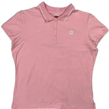 Nike Polo Shirt - Large Pink Cotton