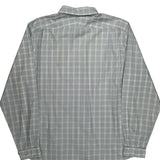 Lacoste Checked Shirt - Large Blue Cotton