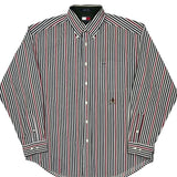 Tommy Hilfiger Striped Shirt - Large Multicoloured Cotton