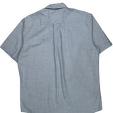 Tommy Hilfiger Short Sleeve Shirt - Large Blue Cotton