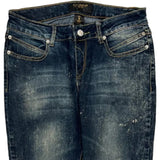 Embroidered Back Pockets Rocawear Skinny Jeans - 31W UK 10 Dark Wash Denim