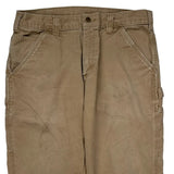 Carhartt Carpenter Pants - 33W 31L Khaki Cotton
