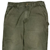 Carhartt Carpenter Trousers - 36W 30L Green Cotton
