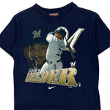 Age 6 Milwaukee Brewers Nike Graphic T-Shirt - XS Navy Cotton