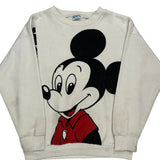 Mickey Mouse Disney Cartoon Sweatshirt - Medium Black Cotton Blend