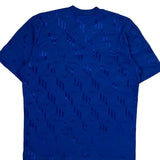 Adidas Football Shirt - Large Blue Polyester