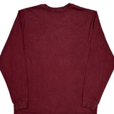 Carhartt Long Sleeve T-Shirt - Large Burgundy Cotton