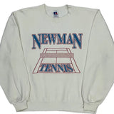 Made In USA Russell Athletic College Sweatshirt - Large White Cotton