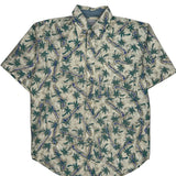 Bugle Boy Floral Hawaiian Shirt - Medium Multicoloured Cotton