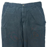 Carhartt Carpenter Trousers - 36W 34L Black Cotton