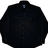 Wrangler Denim Shirt - 2XL Black Cotton
