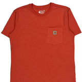 Carhartt T-Shirt - Large Red Cotton