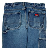 Dickies Carpenter Jeans - 34W 32L Blue Cotton