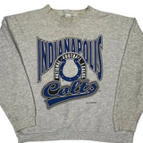 Indianapolis Colts Logo 7 Nfl Sweatshirt - Large Grey Cotton Blend