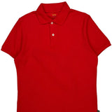 Lee Polo Shirt - Large Red Cotton Blend