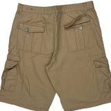 Southpole Baggy Cargo Shorts - 38W 10L Beige Cotton