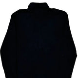 Tommy Hilfiger Long Sleeve Polo Shirt - Large Black Cotton
