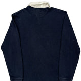 Chaps Ralph Lauren Striped Rugby Shirt - Medium Gray Cotton