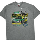Carl Edwards 2007 Champion Chase Authentics Nascar T-Shirt - XL Gray Cotton Blend