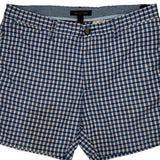 Tommy Hilfiger Checked Chino Shorts - 36W 10L White Cotton