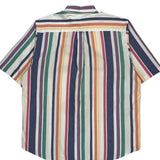 Nautica Striped Short Sleeve Shirt - Large Multicoloured Cotton