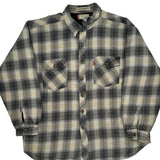Levis Checked Overshirt - XL Beige Cotton