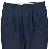 Yves Saint Laurent Trousers - 36W 30L Navy Polyester Blend