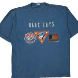Blue Jays Waves Graphic T-Shirt - 2XL Blue Cotton
